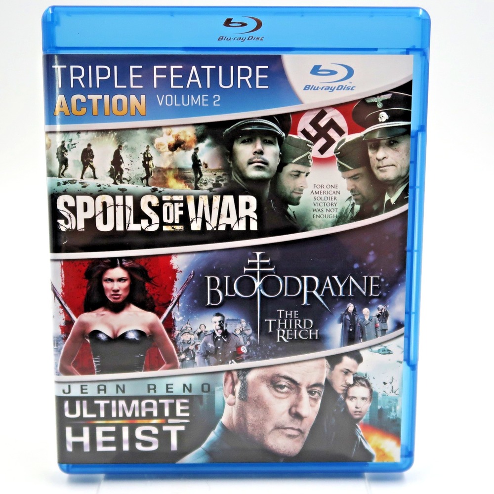 Triple Feature Action Vol 2 Blu Ray Spoils of War Bloodrayne Ultimate Heist 2010